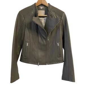 Soia & Kyo Olive Leather Jacket